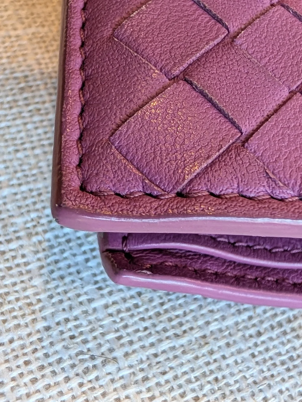 Bottega Veneta Leather Purple Women's Wallet